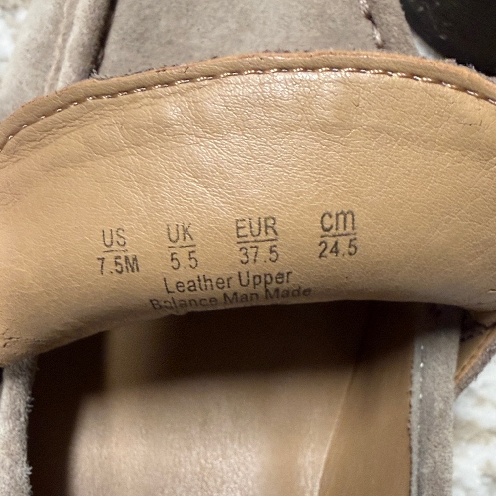 Franco Sarto Taupe Suede Slip-On Loafers - Picture 3 of 3